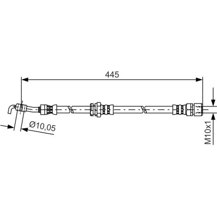 Bosch Bremsschlauch 1987481386