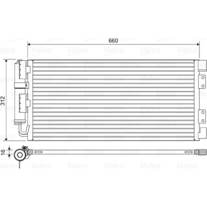 Valeo Klimakondensator 817549 Valeo Klimakondensator 817549