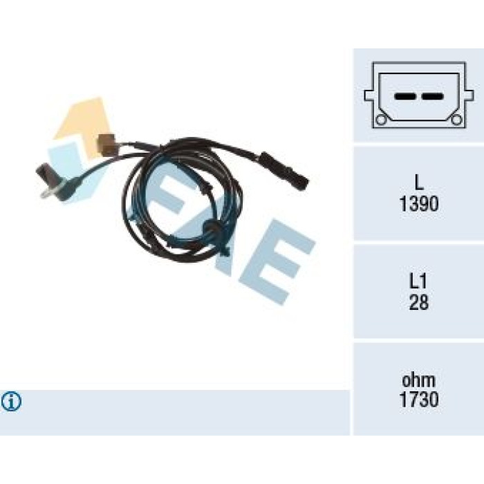 FAE Sensor, Raddrehzahl 78171 FAE Sensor, Raddrehzahl 78171