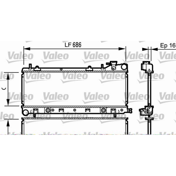 Valeo Motorkühler 734577 Valeo Motorkühler 734577