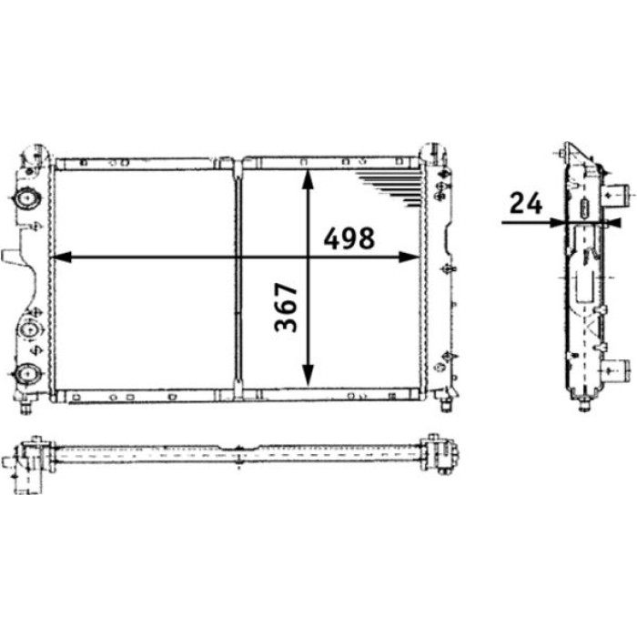 MAHLE Kühler, Motorkühlung CR 450 000S MAHLE Kühler, Motorkühlung CR 450 000S