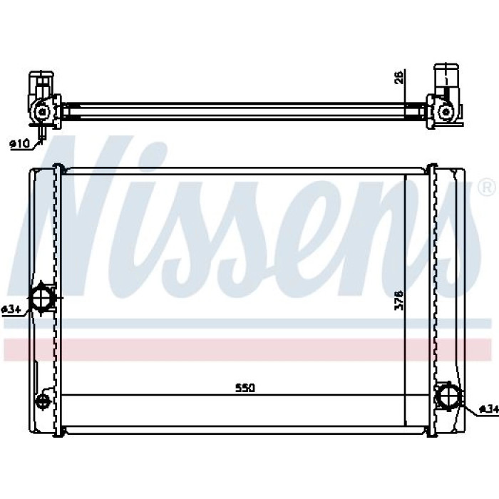 Nissens Wasserkühler PKW 64691 Nissens Wasserkühler PKW 64691