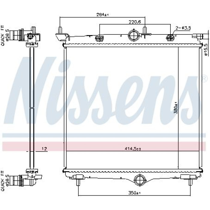 Nissens Wasserkühler PKW 607031