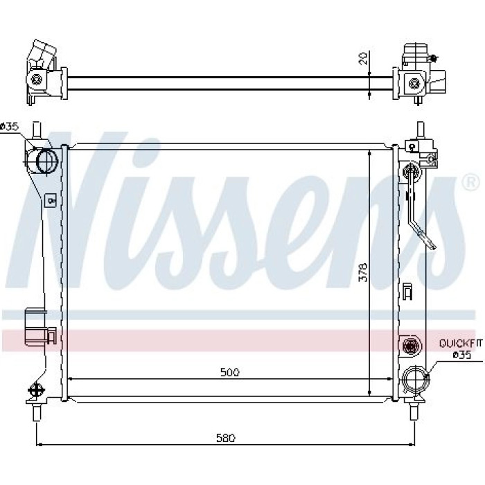 Nissens Wasserkühler PKW 67548 Nissens Wasserkühler PKW 67548