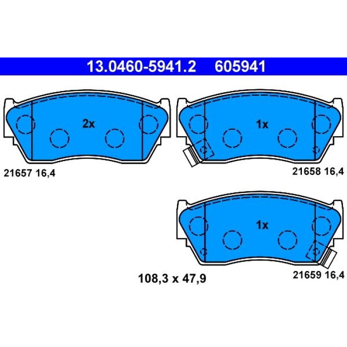 ATE Bremsbeläge 13.0460-5941.2