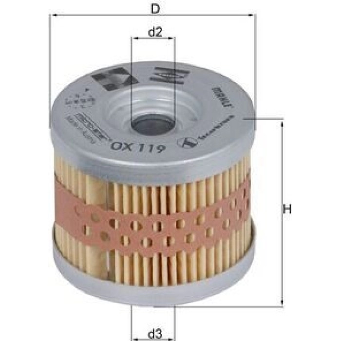 Mahle Original Ölfilter OX 119 Mahle Original Ölfilter OX 119