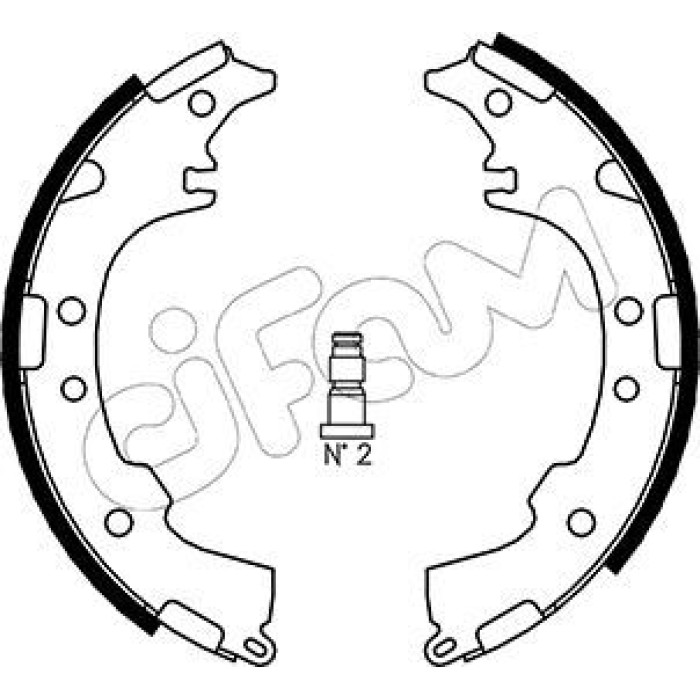 153-434 CIFAM Bremsbackensatz 153-434 153-434 CIFAM Bremsbackensatz 153-434