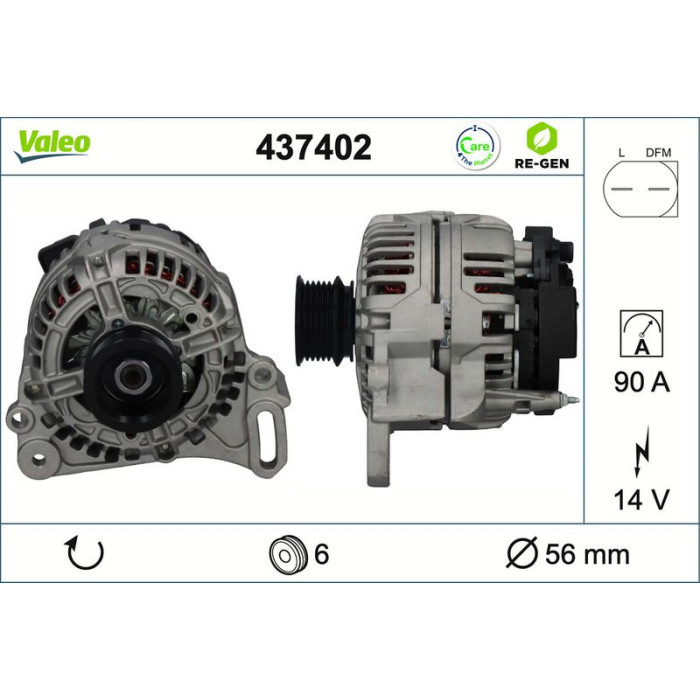Valeo Lichtmaschine 437402 Valeo Lichtmaschine 437402