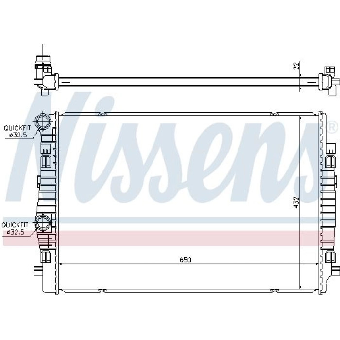 Nissens Wasserkühler PKW 65304
