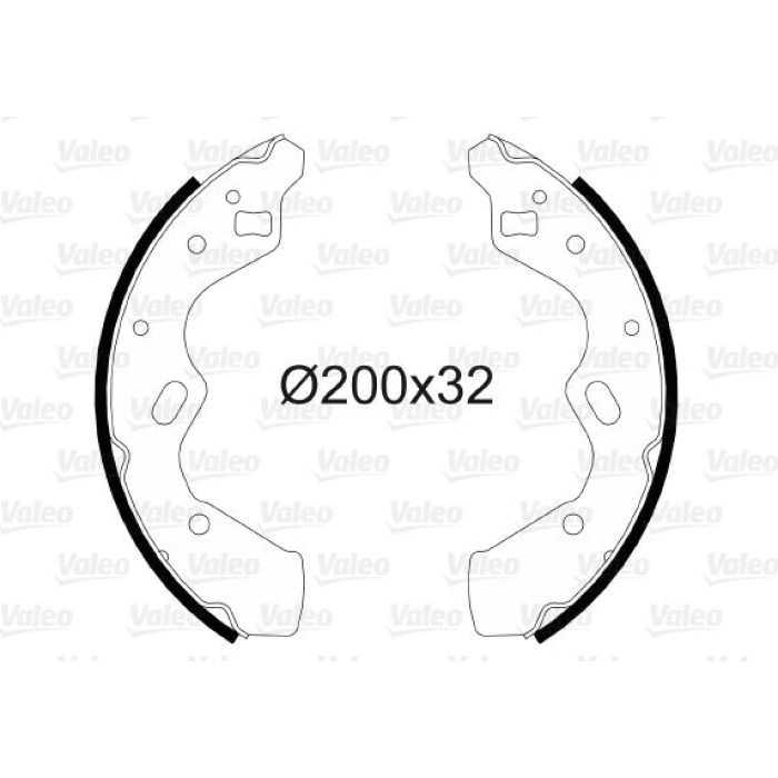 Valeo Bremsbacken 564093