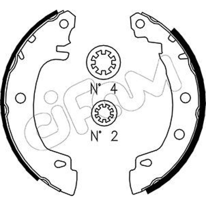 CIFAM Bremsbackensatz 153-353 CIFAM Bremsbackensatz 153-353