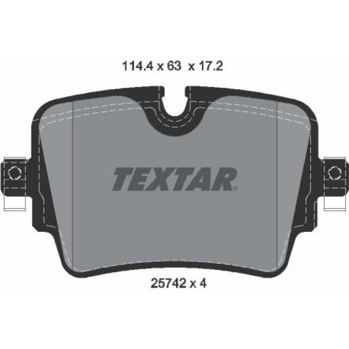 Textar Bremsbelagsatz 2574201 Textar Bremsbelagsatz 2574201