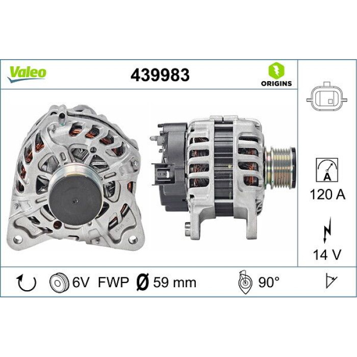 Valeo Lichtmaschine 439983 Valeo Lichtmaschine 439983