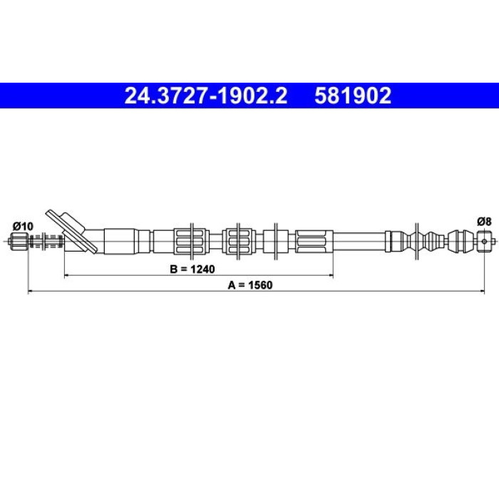 ATE Handbremsseil 24.3727-1902.2