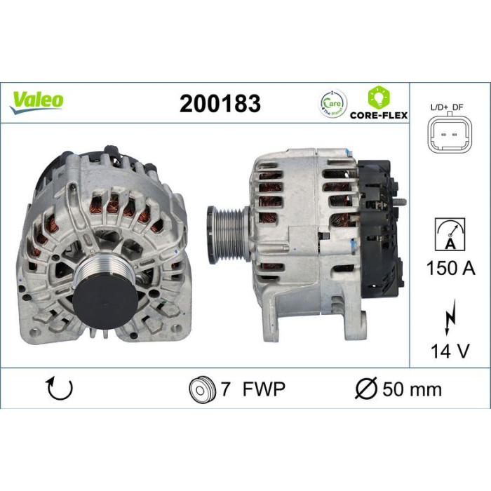 Valeo Lichtmaschine 200183 Valeo Lichtmaschine 200183