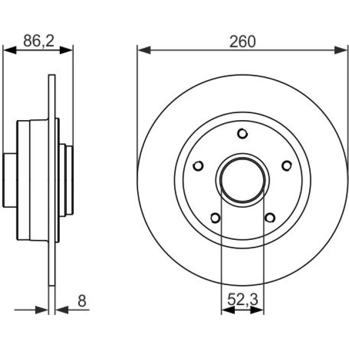 Bosch Bremsscheibe 0 986 479 684 Bosch Bremsscheibe 0 986 479 684