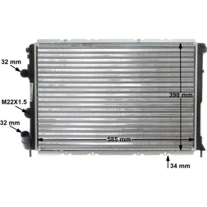 MAHLE Kühler, Motorkühlung CR 434 000S MAHLE Kühler, Motorkühlung CR 434 000S
