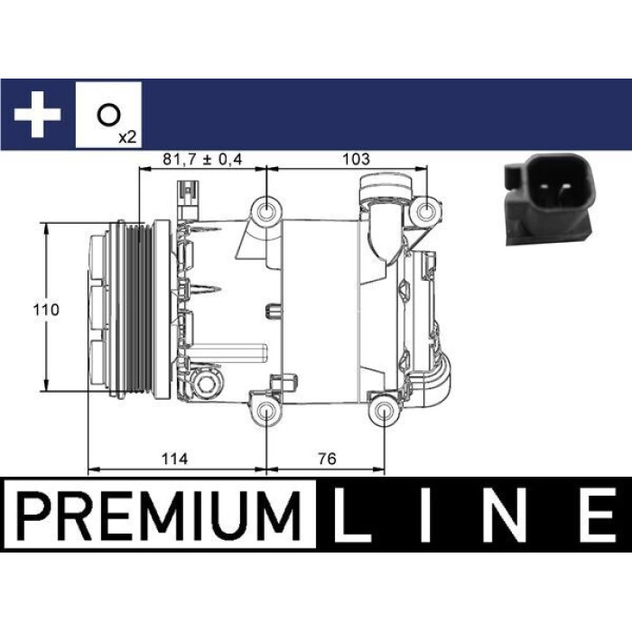 MAHLE Kompressor, Klimaanlage ACP 866 000P MAHLE Kompressor, Klimaanlage ACP 866 000P