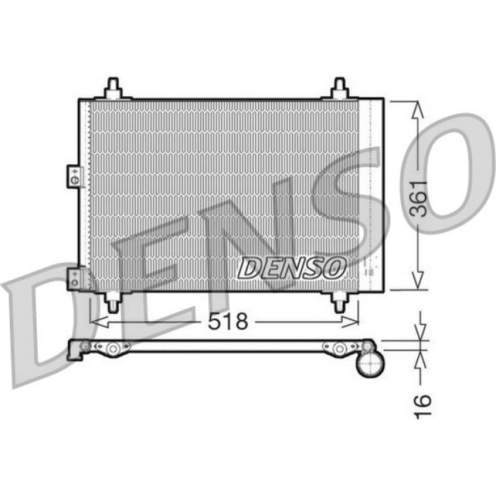 Denso Klimakondensator DCN07006 Denso Klimakondensator DCN07006