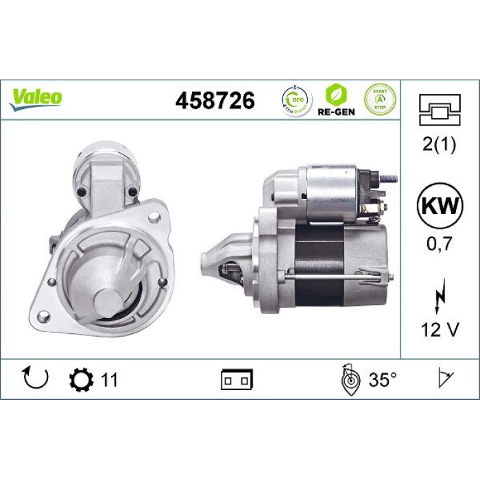 Valeo Anlasser 458726 Valeo Anlasser 458726
