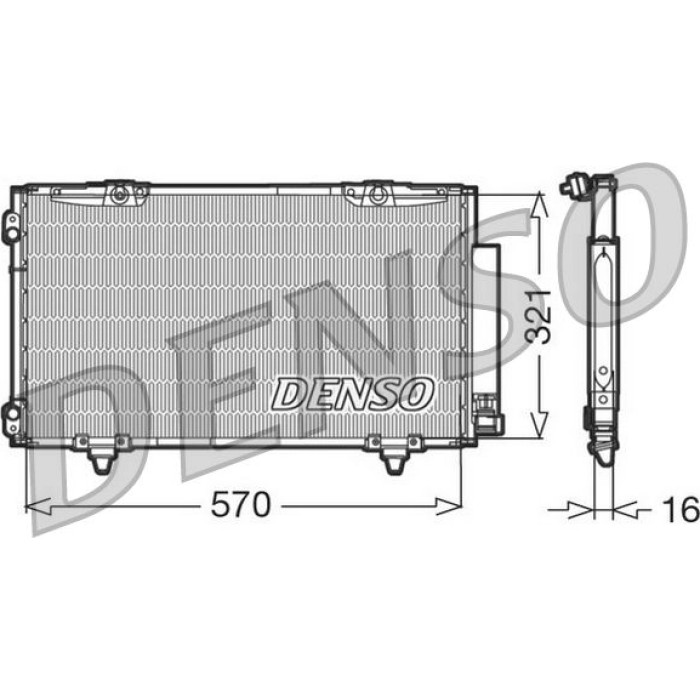 Denso Klimakondensator DCN50011 Denso Klimakondensator DCN50011