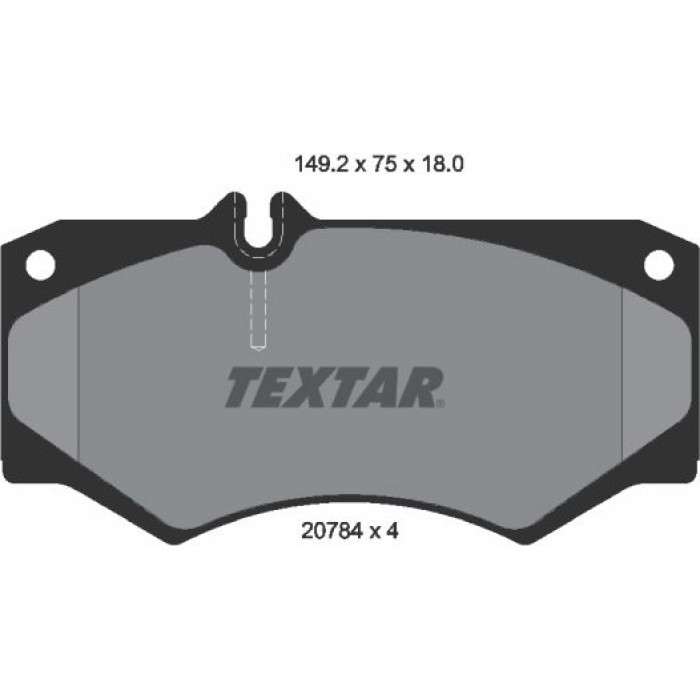 Textar Bremsbelagsatz 2078401 Textar Bremsbelagsatz 2078401
