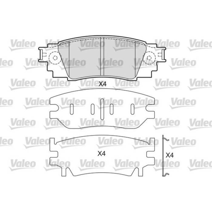 Valeo Bremsbelagsatz 601687 Valeo Bremsbelagsatz 601687