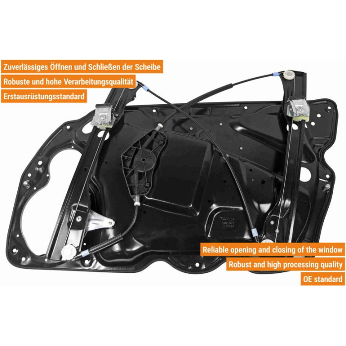 VAICO V10-1856 Fensterheber vorne links, für Linkslenker, ohne Motor, mit Trägerplatte, elektrisch VAICO V10-1856 Fensterheber vorne links, für Linkslenker, ohne Motor, mit Trägerplatte, elektrisch