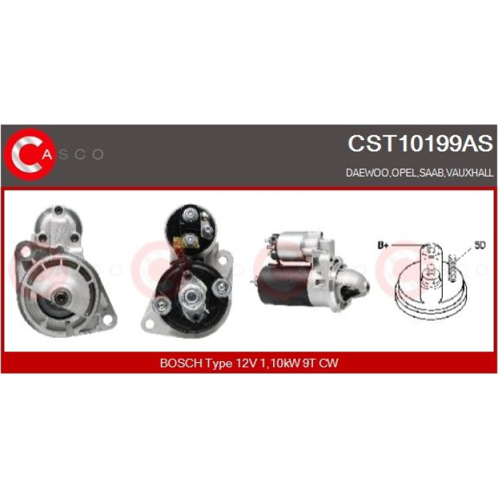 CASCO Anlasser CST10199AS CASCO Anlasser CST10199AS