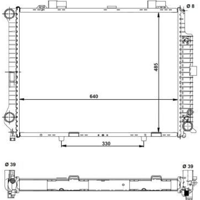 NRF Kühler 58098 NRF Kühler 58098
