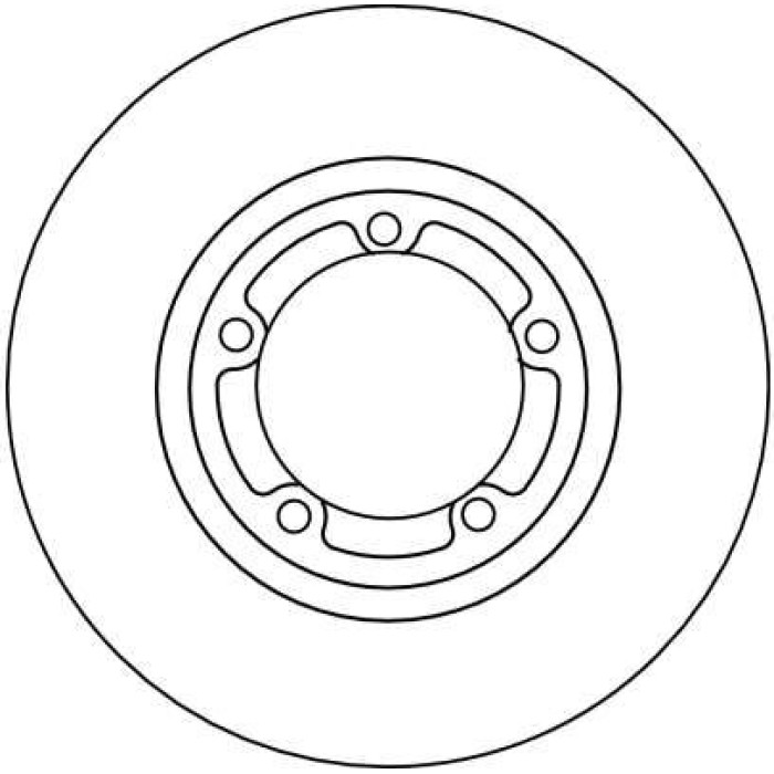 TRW Bremsscheibe Mitsubishi P. Space Zahnradfelge 14 DF4102