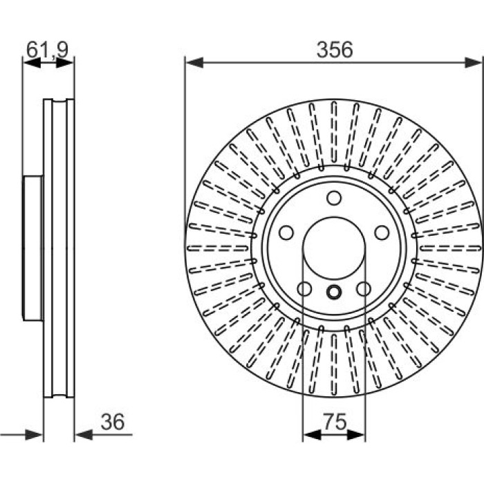 Bosch Bremsscheibe 0 986 479 349 Bosch Bremsscheibe 0 986 479 349