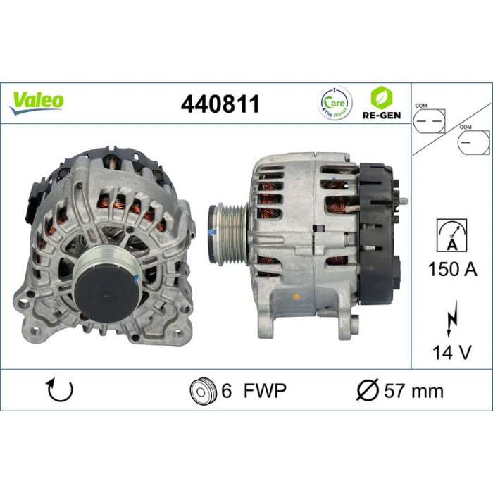 Valeo Lichtmaschine 440811 Valeo Lichtmaschine 440811