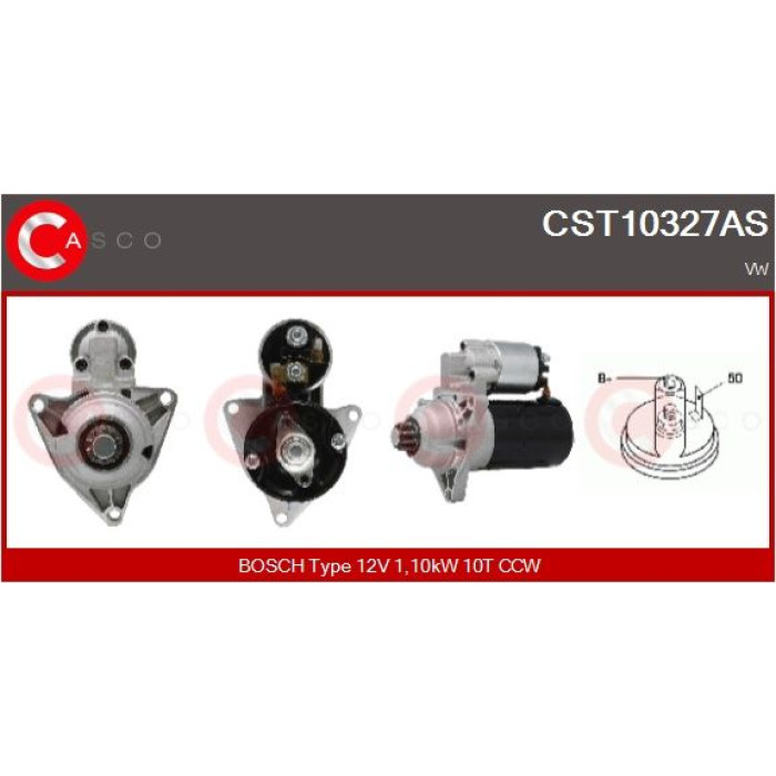 CASCO Anlasser CST10327AS CASCO Anlasser CST10327AS