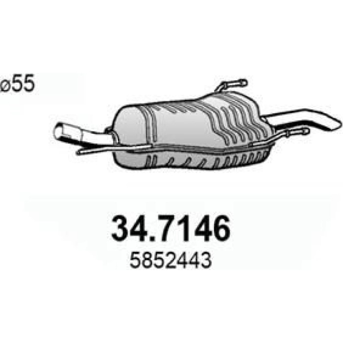 ASSO Endschalldämpfer 34.7146 ASSO Endschalldämpfer 34.7146
