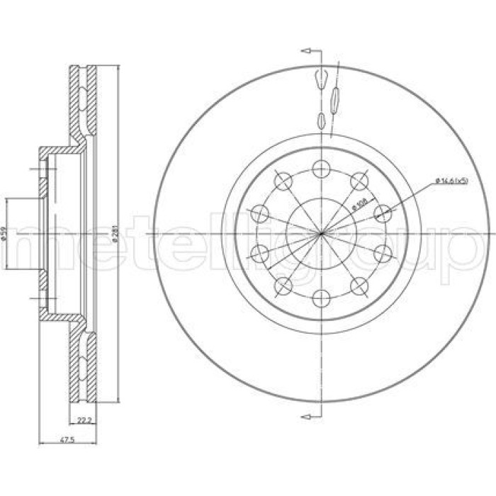 Cifam Bremsscheibe 800-408