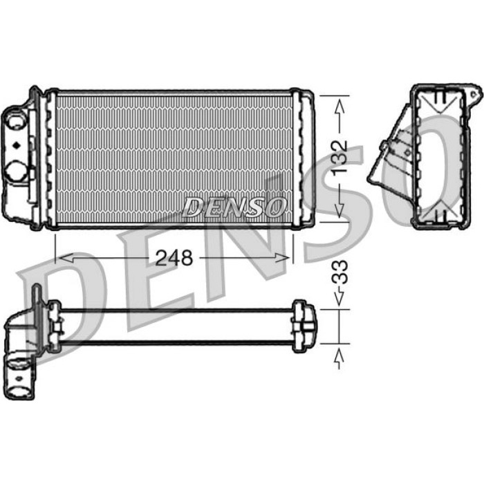 Denso Wärmetauscher DRR09050 Denso Wärmetauscher DRR09050