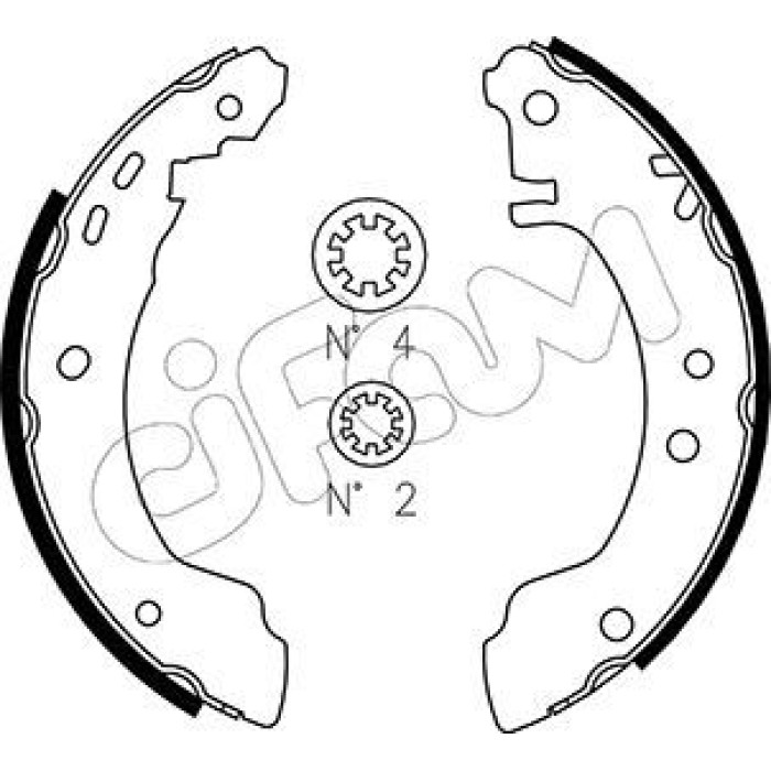 CIFAM Bremsbackensatz 153-283 CIFAM Bremsbackensatz 153-283