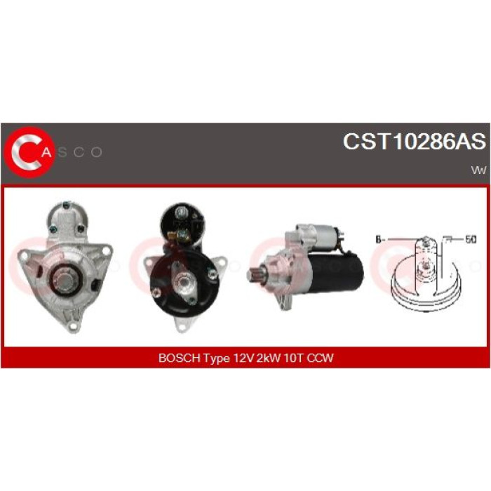CASCO Anlasser CST10286AS