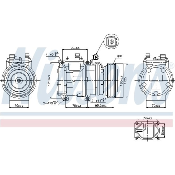 Nissens Klimakompressor PKW 89186 Nissens Klimakompressor PKW 89186