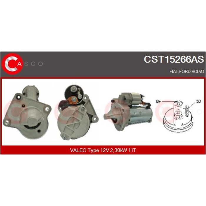 CASCO Anlasser CST15266AS CASCO Anlasser CST15266AS