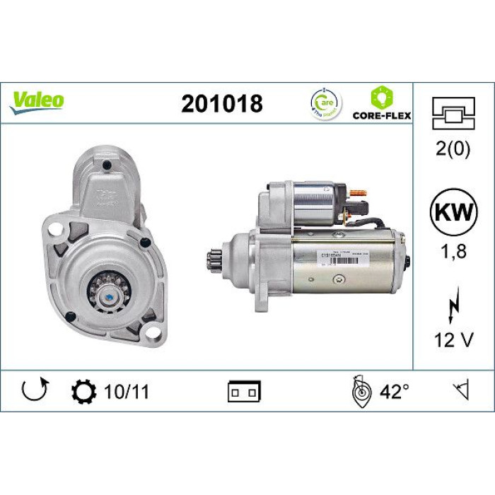 Valeo Anlasser 201018 Valeo Anlasser 201018