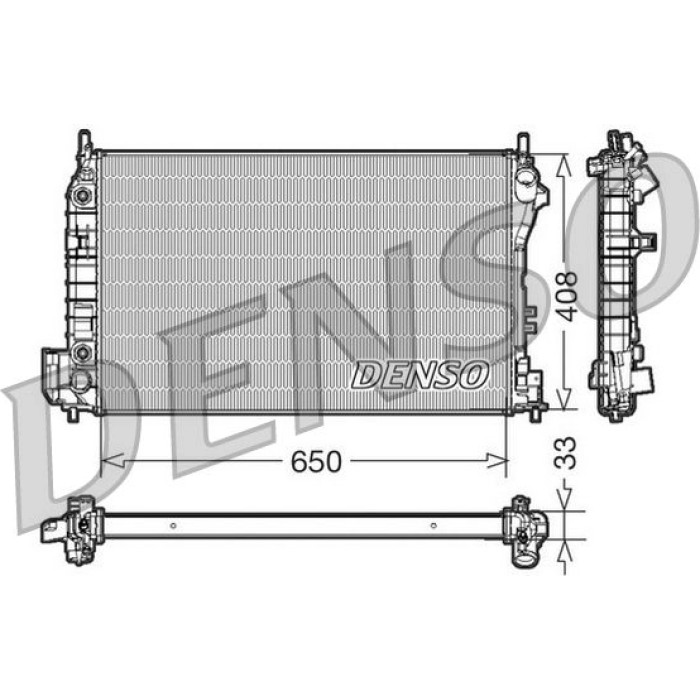 Denso Motorkühler DRM20089 Denso Motorkühler DRM20089