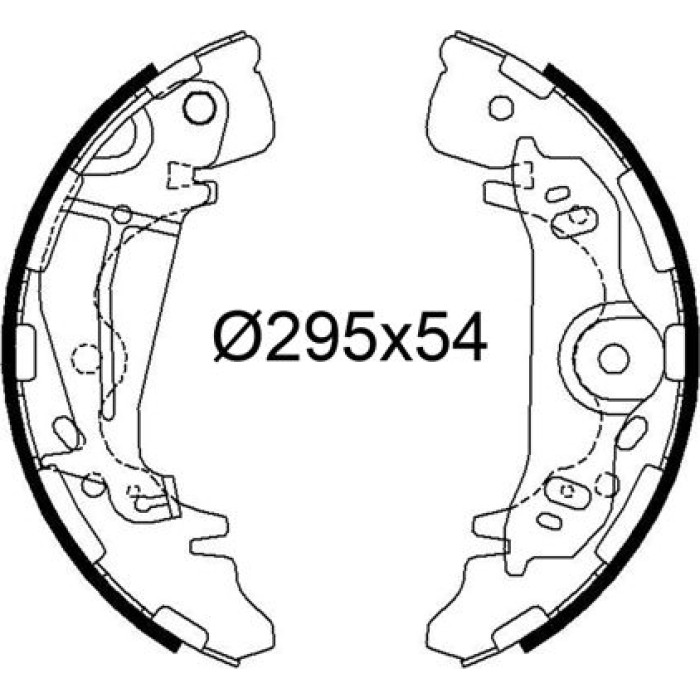 Valeo Bremsbacken 564312 Valeo Bremsbacken 564312