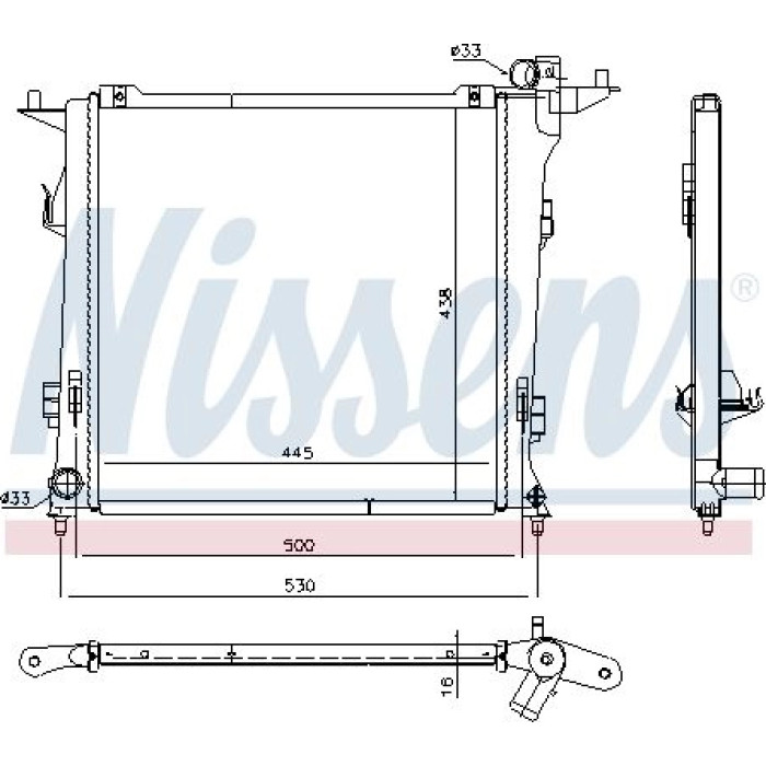 Nissens Wasserkühler PKW 675032