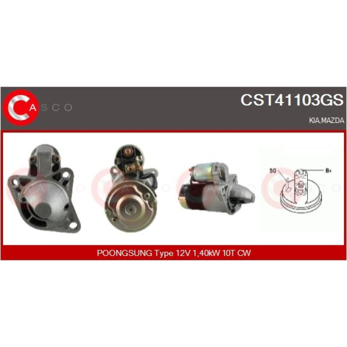 CASCO Anlasser CST41103GS CASCO Anlasser CST41103GS