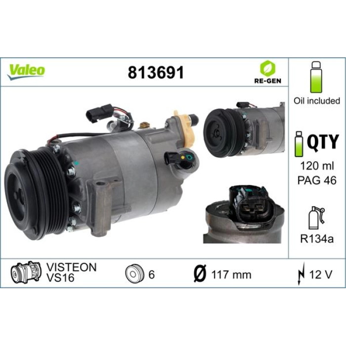 Valeo Kompressor 813691 Valeo Kompressor 813691