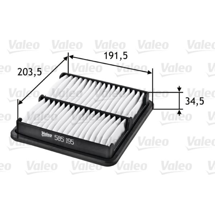 Valeo Luftfilter 585195