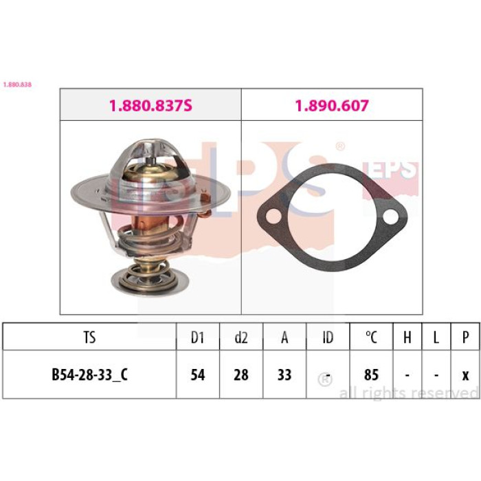 EPS Thermostat 1.880.838 EPS Thermostat 1.880.838