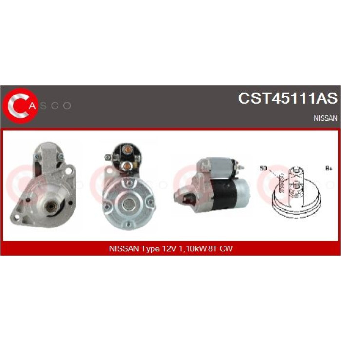 CASCO Anlasser CST45111AS CASCO Anlasser CST45111AS